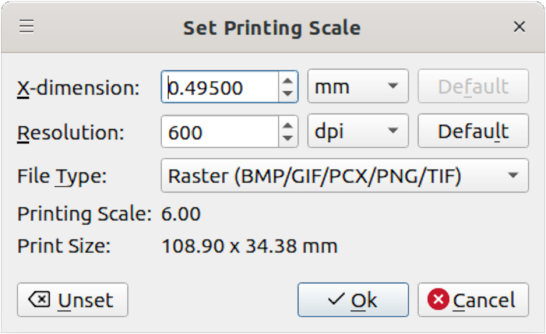 Adjusting the Print Size